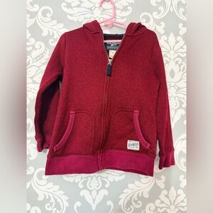 10/$25 • Osh Kosh Fleece Lined Zip‎ Hooded Sweater